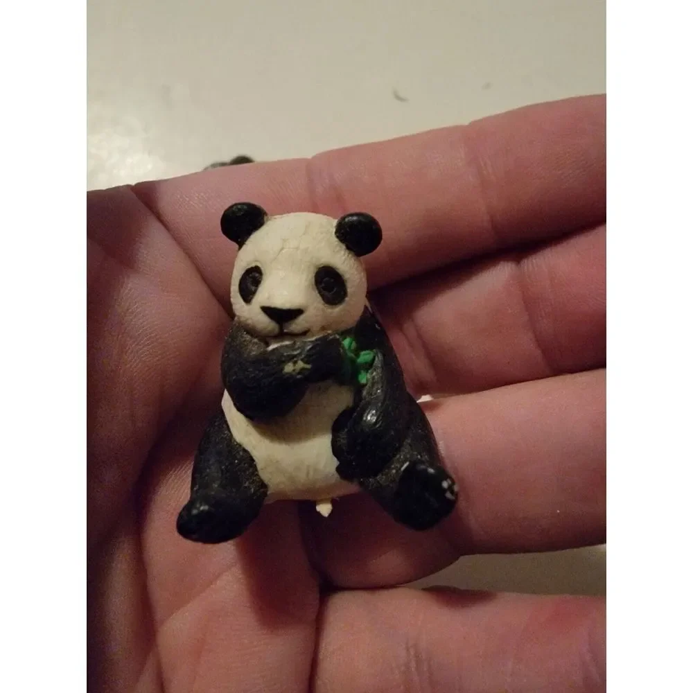 Lot Of 4 Panda Penguin Polar Bear Seal Baby Miniature Figures Vintage 1996 Topps